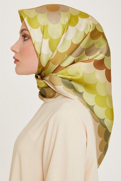 Armine 2024-2025 Autumn-Winter Season Silk Twill Scarf - 9212Dt 37