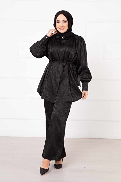 EBRUTESETTÜR بدلة مزدوجة من قماش الجاكار الفهد