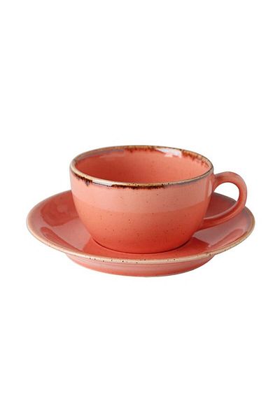 Porland Seasons Orange Plate Teacup 207 Cc
