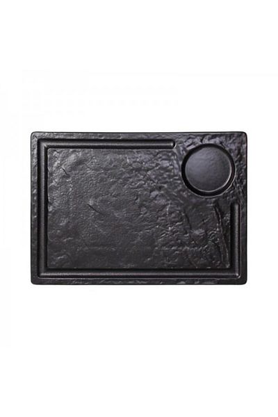 Tognana Platou pentru servire steak sau burger, Vulcania, 33x24 cm