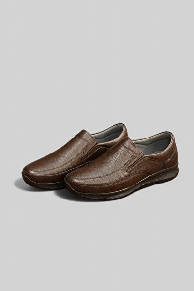 Fancy ortopedik bağcıskız düz deri baba dede ayakkabısı