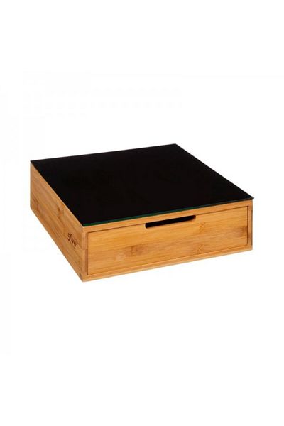 FİVE Coffee capsule holder with glass tray, Smart Buffet, 30x30x10 cm