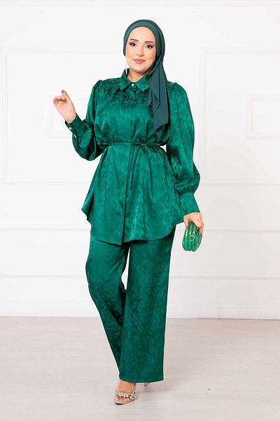 EBRUTESETTÜR Leopard Jacquard Double Suit