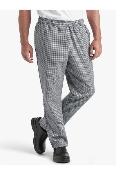 Myscrubs Uma@Chef Houndstooth Elastic Waist Cooking Pants
