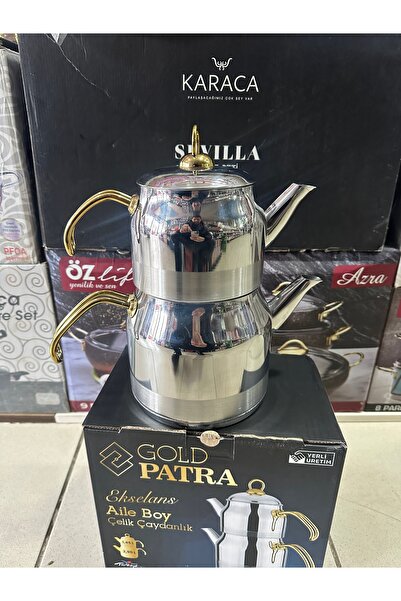 VRL Exelans aile boy çelik çaydanlık