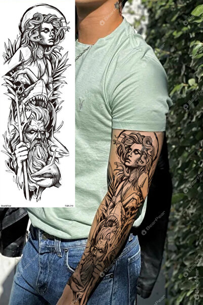 BP Tattoo Medusa Dövmesi Kol Kaplama Dövme Kol Dövmesi Tattoo