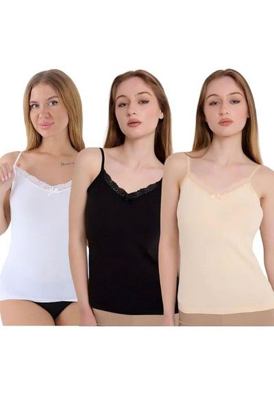 MrrMajestic 3-Piece-Pack- Women's -Atlet 95% Cotton-5% Lycra
