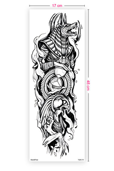 BP Tattoo Anubis Dövmesi Kol Kaplama Annubis Kol Dövmesi