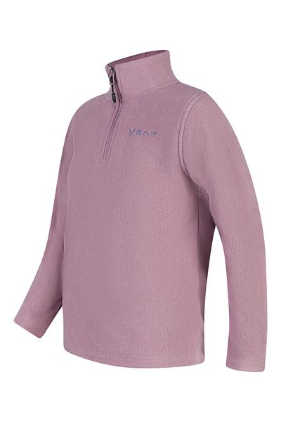 2AS Clara Lilac Children's Fleece Sweatshirt - Thin Design with Half Zip