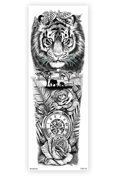 BP Tattoo Kaplan ve Saat Kol Kaplama Geçici Dövme