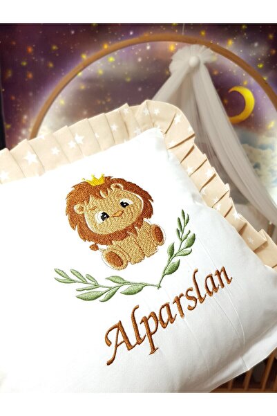 Baby Clime Aslan Nakışlı Kırlent Ve Kılıfı Bebek Kırlenti