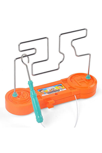 Penguen elektrikli eğitici labirent  oyunu turuncu renk