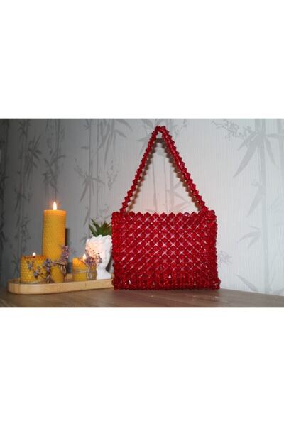 GÜLSEMALİ Geantă de mărgele lucrată manual pentru femei pentru cele mai speci...