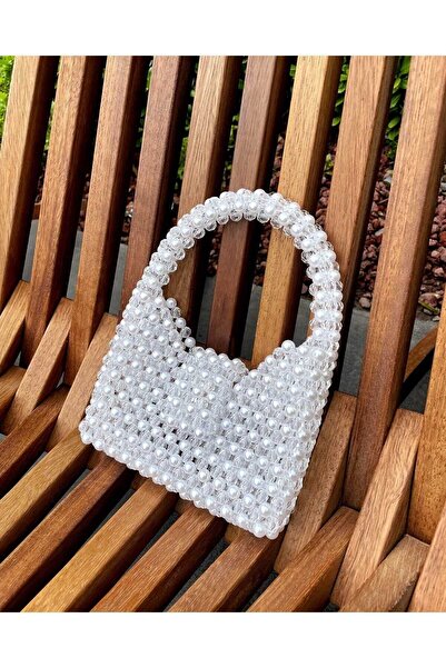 GÜLSEMALİ ПЕРЛИННА СУМКА - СУМКА З ПЕРЛИНАМИ - СУМКА З ПЕРЛИННИМИ НАМИСТИНАМИ - КРИСТАЛОВА СУМКА - СУМКА З КРИСТАЛОВИМИ НАМИСТИНАМИ