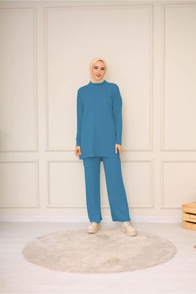 NİSUM MODA ΣΕΤ ΠΛΕΚΤΟ ΜΕ ΠΑΝΤΕΛΟΝΙ ΚΟΡΥΦΑΙΟ