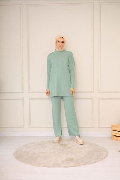 NİSUM MODA Knitwear Set with Knitted Pants