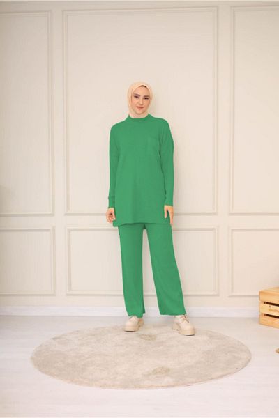 NİSUM MODA ΣΕΤ ΠΛΕΚΤΟ ΜΕ ΠΑΝΤΕΛΟΝΙ ΚΟΡΥΦΑΙΟ