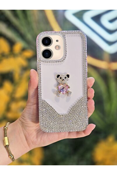 Aktech حافظة هاتف واقية فاخرة من حجر الراين ثلاثي الأبعاد متوافقة مع iPhone 1...