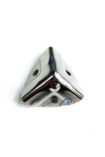 Easy Tedarik 35X22 mm Nickel Small Decorative Chest Corner - 100 Pieces