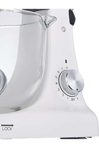 ALSAIF Electric Stand Mixer 8 Speeds & Unique Glass Bowl 3 Tools Beater, Balloon Whisk, Dough Hook 5l 1000w