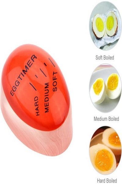 Impress Color Changing Egg Timer Egg Timer Egg Boiling Degree Indicator, Soft, Medium, Hard