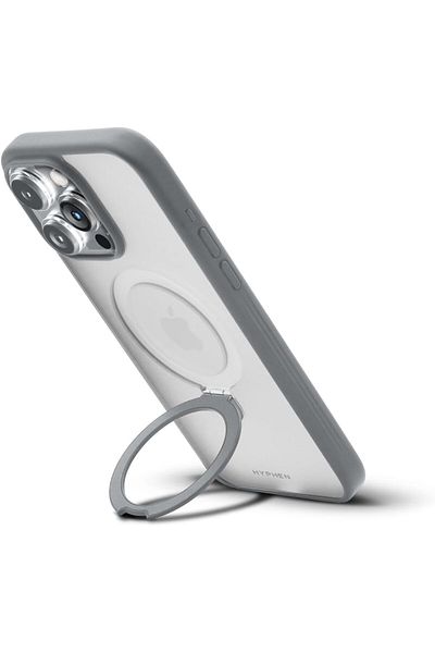 HYPHEN MagSafe Stand Case - Gray - iPhone 15 Pro Max - 6.7