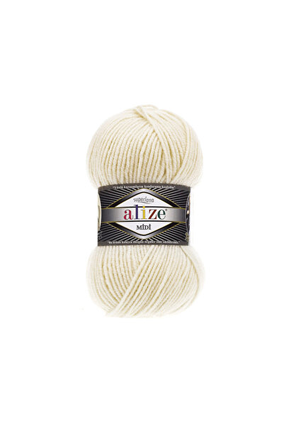 Alize Superlana Midi - 599 Ivory Knitting Yarn (5 Pieces)