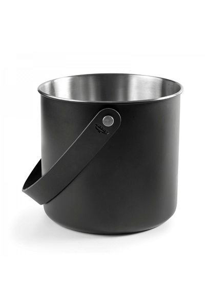 Lacor Stainless steel milk jug, Moon Black, 4 liters