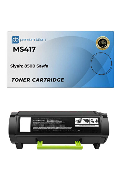 Lexmark MS417 MS517dn MS617 MS617dn MX317dn MX417 MX417de MX517 MX517de MX617de Muadil Toner - 8500 Sayfa