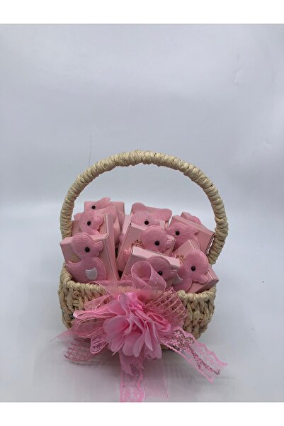 Lavin Çikolata 10 Adet Hasır Sepet Içinde Hoş Geldin Bebek Çikolata