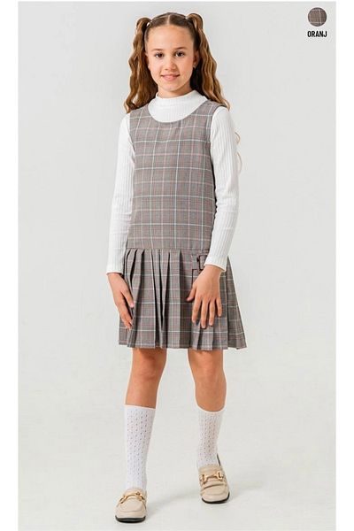 Pasur Bebe Rochie pentru fete în stil școlar cu mâneci lungi
