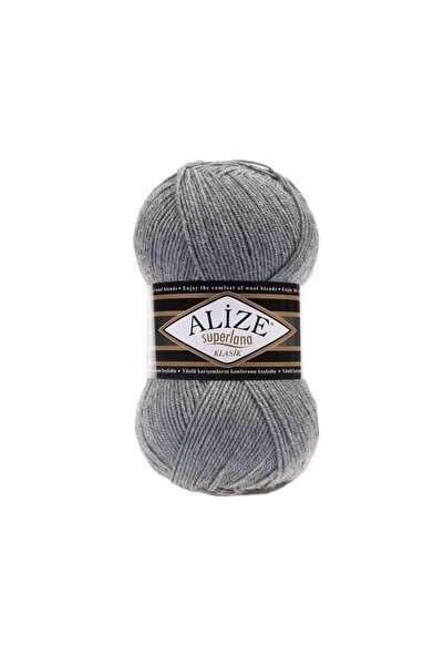 Alize Superlana Classic - 21 Fire de tricotat Gri Melanj