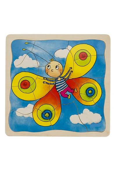 Hyd Wooden Butterfly Puzzle Jigsaw Bultak Educational Toy