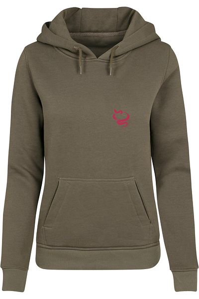 Mister Tee Damen Snakes Heart Hoody