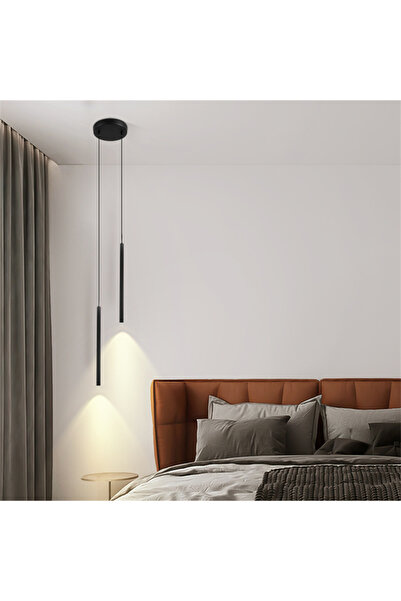 N Naturel Aydınlatma Stick Boru Led Sarkıt 2li Avize