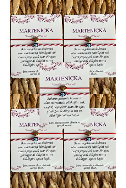 PABS Marteniçka Glass Evil Eye Beaded 5-Piece Lucky Bracelet