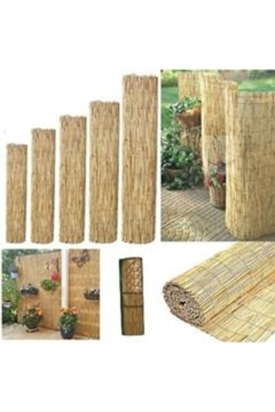tunalar 1 Metre X 2,50 Metre Bambu Kamış Hasır Bahçe Çiti Gölgelik Balkon Çiti