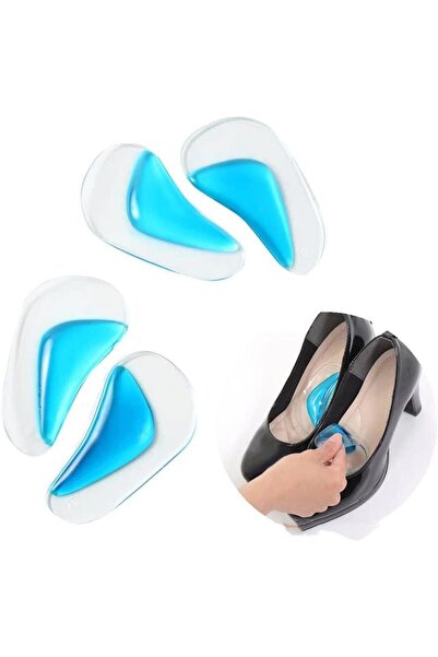 jetfast Ark Desteği Jel Düz Tabanlık Silikon Ayak Tabanı Boşluk Doldurucu 1 Çift