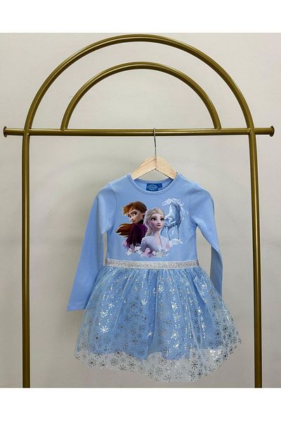 GAistKids Рокля с пола от тюл за момиче с щампа