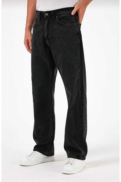 Denim Ανδρικό τζιν παντελόνι BGGY Μαύρο Φαρδύ Pasha