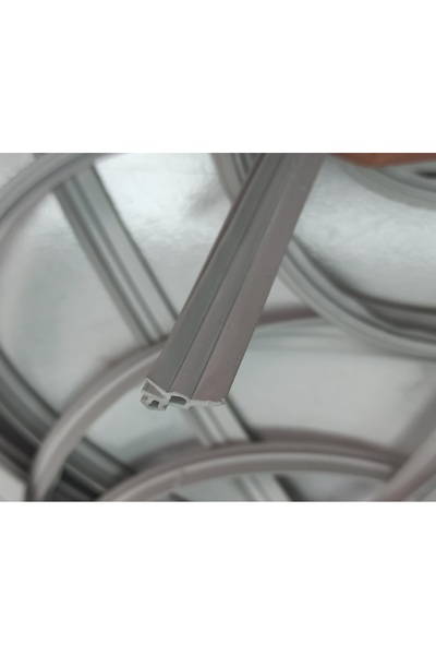 HTM Yapı Kalite - Orjinal Pimapen Pvc Kapı Pencere Fitili Contası 10 Metre Gri Uzunluk Kaucuk