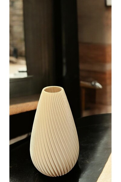 APJ STORE SINCE 2020 Bohem Tarz Dekoratif Büyük Boy Vazo Çizgili İskandinav Vazo