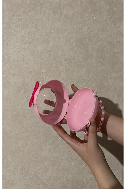 Şirin Oyuncak Kawaii Model Bow Detailed Bead Strap Jewelry Buckle Box