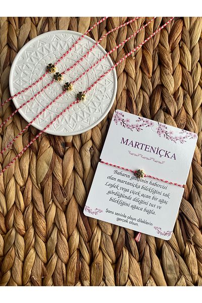 PABS Marteniçka Gold Clover 5-Piece Lucky Bracelet