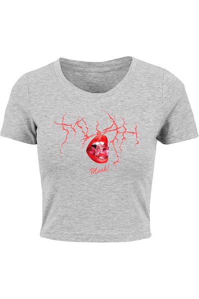 Mister Tee Damen Muah Cropped Tee