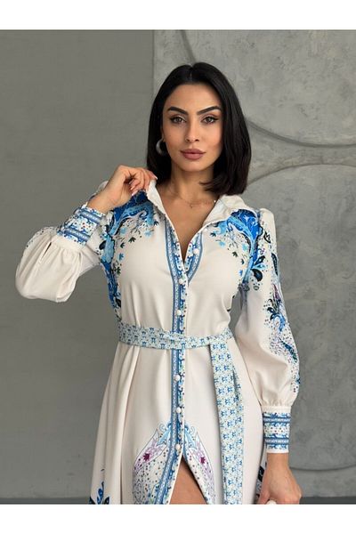 suphias Atlas Fabric Dress (Sash Included)