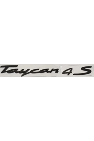 EDEXPORT PORSCHE Uyumlu YAZI TAYCAN 4S SİYAH: