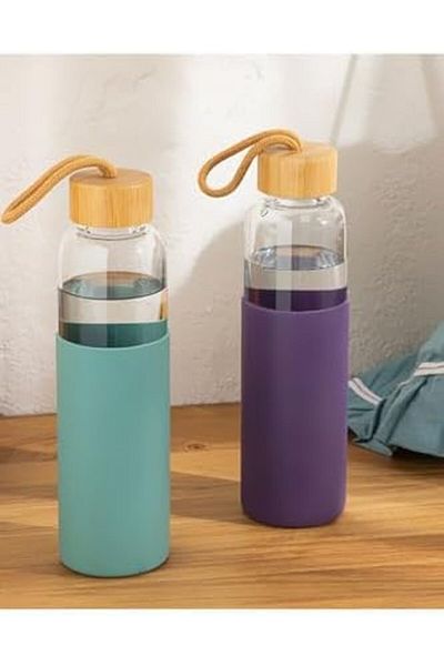 STOREMAX Home Benita Borosilicate Bottle 550 ml Green 1053513