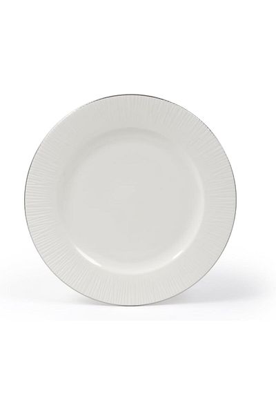 ORCHID 10.5" NEW BONE CHINA EMBOSSED DINNER PLATE LINEN