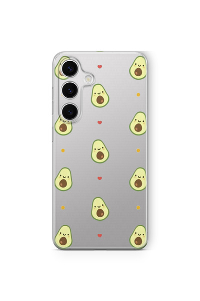 Multitronic Samsung Galaxy M34 5g Compatible Tiny Avocado Design Printed Tran...